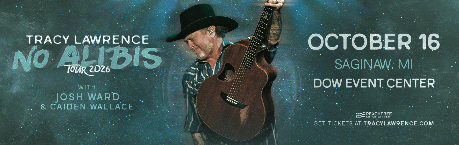 Tracy Lawrence: No Alibis Tour, October 16, Dow Event Center